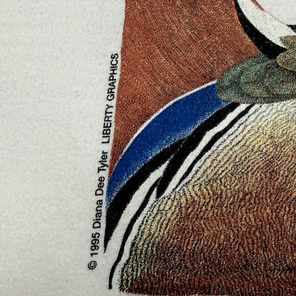 VTG 1994 Hanes Beefy TShirt Mens XL Duck Nature Wildlife 2 Sided Graphic USA - Picture 3 of 11